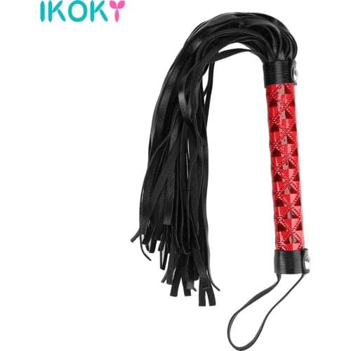 Sex Whip Spanking Paddle Braided Handle Adult Games Slave Roleplay Tail Whip