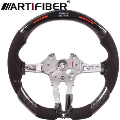 LED Steering Carbon Fiber Wheel with LED for BMW 3 Series 4 Series 5 Series X1 X3 X5 X6 F34 F20 F21 F25 X5 F20