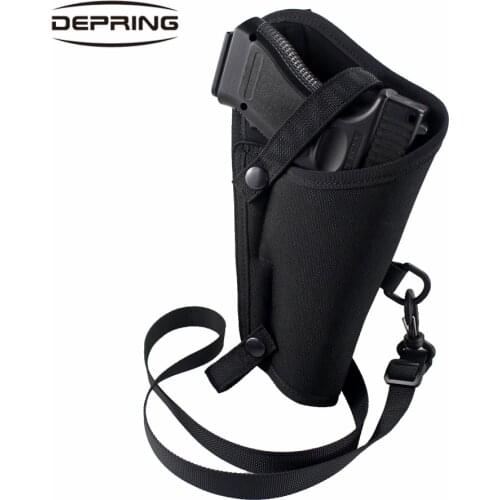 Tactical Crossbody Gun Holster Shoulder Hanging Handgun Holster for Large Frame 92F 1911A1 .45 Pistol