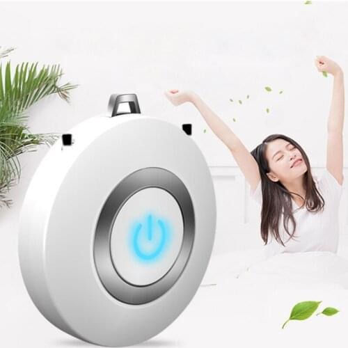 USB Air Purifiers Necklace Mini Portable Wearable Air Cleaner Negative Ion Generator Low Noise Air Freshener