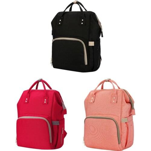 Mummy Maternity Diaper Bag Waterproof Large Nursing Bag Travel Backpack Open Behind Baby Stroller Bag Nappy Backpack