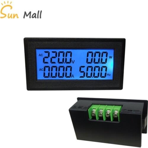 High Quality 20A Multi-function Digital AC Voltmeter Ammeter/Power Meter/Frequency Meter/Energy Meter 220V 380V 500V LCD display