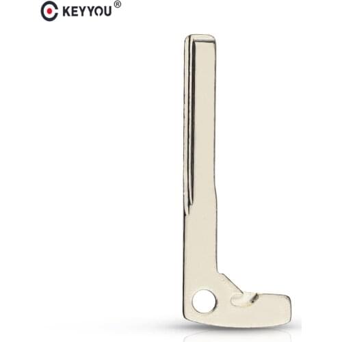 KEYYOU Emergency Spare Replacement Key Blade Insert Uncut For Mercedes Benz 2008 E300 C200 C300 S350 S300 S500 Smart Key Blade