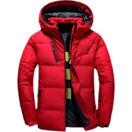 Winter Mens white duck Down Jacket HOODIES windbreak Parkas Fashion Outerwear thick warm jackets mens clothing