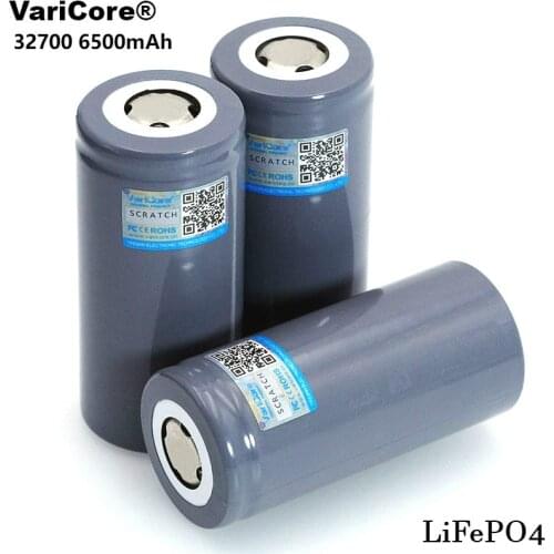 1-12pcs VariCore 3.2V 32700 6500mAh LiFePO4 Battery 35A Continuous Discharge Maximum 55A High power battery