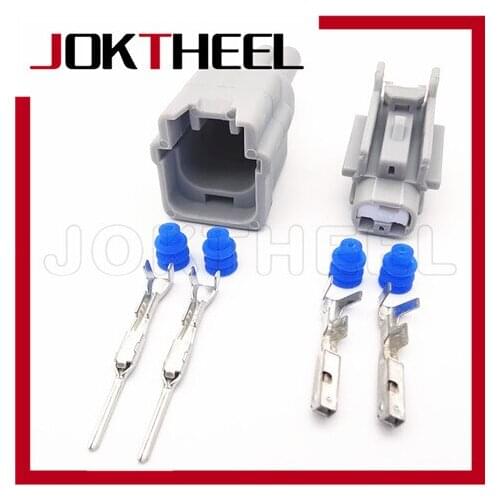 1/5/10/20 sets gray waterproof Adapter male and female 2 pin way Sealed auto electrical connector 7282-7770-40 7183-7770-40