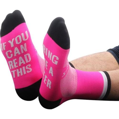 1 Pair Men Womens Socks If You Can Read This Bring Me A Beer Funny Socks Stylish Sock Men Compression Socks Men Calcetines Mujer