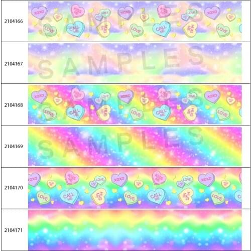 10yards Printed Love Letter Grosgrain Ribbon Satin DIY Craft Gift Floral Packing 22mm.50mm