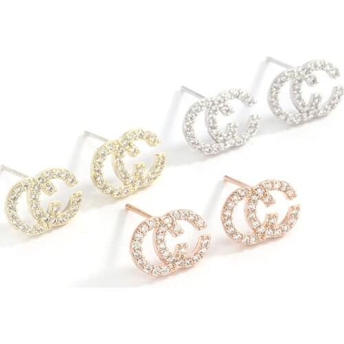 2021 Classic Fashion Small Pearl Letter C Earrings Elegant Ladies Jewelry Earrings For Christmas Gifts Accessories For Sexy Girl