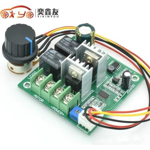 50PCS Speed controller 10A Automatic Forward Reverse Motor Speed governor Cycle switching Forward reverse switch DC6-60V(6.3)