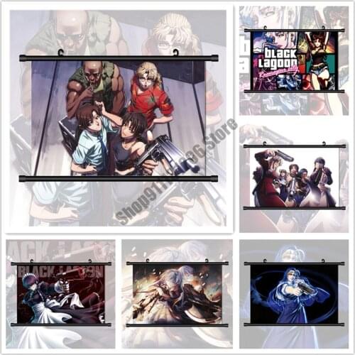 DIY 5D Diamond Painting Black Lagoon Revy Eda Roberta Anime Diamond Embroidery Full Room Decoration Mosaic Cross Stitch Kits