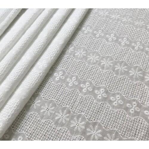 Off White Lace Fabric, Cotton Lace Fabric, Cocktail Dress Lace Fabric, Flower Fabric, Embroidered Boho Costume Fabric