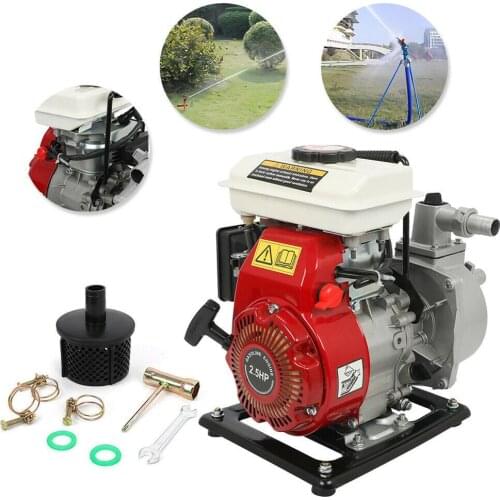 97CC 2.5HP Gasoline Water Transfer Pump 1" Air Cooled Engine 7m Garden Irrigation Swimming Pool Cleaning Water Pump