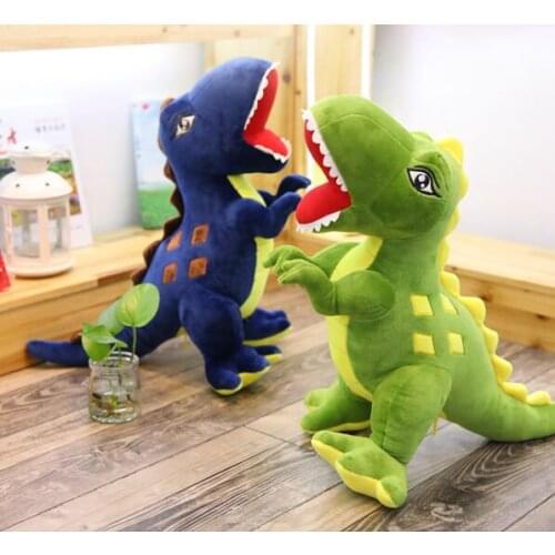 Large 90cm cartoon dinosaur plush toy opening mouth dinosaur soft doll throw pillow Christmas gift b2004