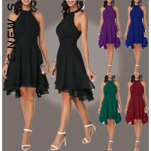 Однотонные летние платья C.NEW S China At AliExpress