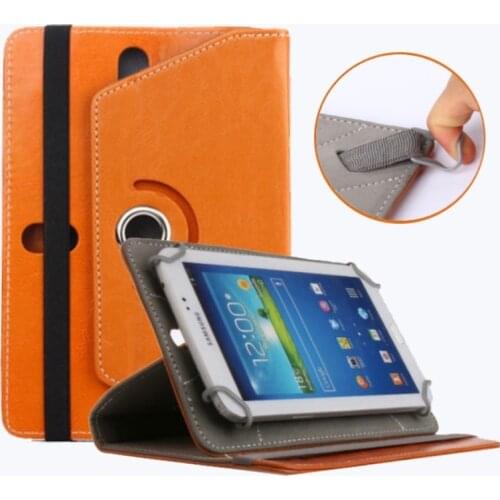 Universal 7in 8in 9in 10inch Case for Tablets Samsung IPad Huawei Xiaomi 7" 8" 9"10" Leather Pull Hooks 360degree Rotating Cover