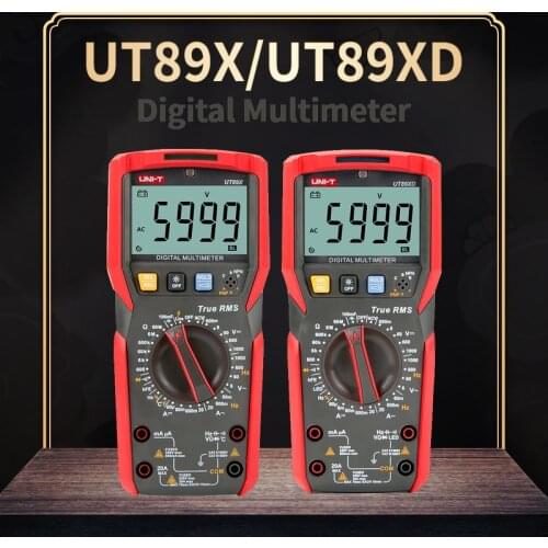 UNI-T UT89X/UT89XD Digital Multimeter 20A High Current Digital Multimeter NCV/Capacitor/Resistance/Temperature/LED Test True RMS