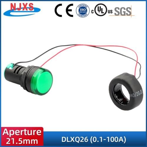 22mm Tapping Size LED Digital AC Voltmeter Ammeter Voltage Current Frequency Meter Indicator Signal Lamp Warning Light