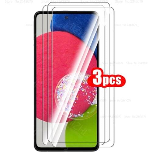 For samsung a52s case 3pcs tempered glass for samsung galaxy a52s a 52s a528f protective glass phone cover safety glass films