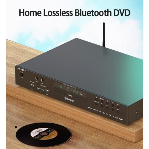 KYYSLB 15W 110V-240V Home Slot-in DVD Player Vcd Dual High-definition Video Disc Player Evd Children Cd Disc Full Disc Player