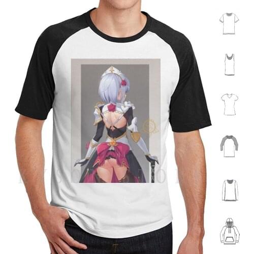 Lewd Genshin Impact-Noelle-Ecchi Hentai # 2 T Shirt Diy Big Size Cotton High Quality First First Quality High Quality Big