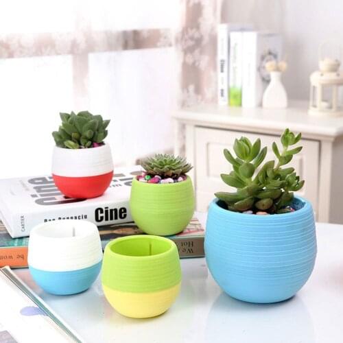 15pcs Indoor Plant Pot Garden Multi-color Pot Home Decoration Gardening Flower