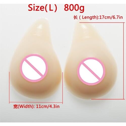 Skin Fake Boobs 800g/Pair Drag Queen Crossdresser Artificial Breast Transgender Shemale Realistic Silicone Breasts Forms