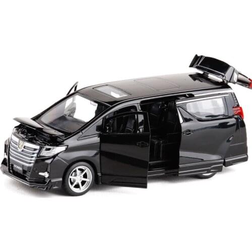 1:32 Alphard Diecast Model Alloy Toy Car Miniature Collection Gifts