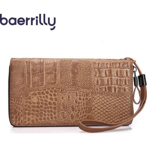 High-quality Women Genuine Leather Wallets High-capacity Rfid Card Holder Long Clutch Bags Coin Purse Girl Portefeuille Femme