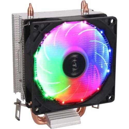 4 Heatpipes CPU Radiator Cooler 120mm RGB Low Profile Fan PWM 4PIN LGA 775 1150 1151 1155 1156 X79 X99 AM4 Ventilador