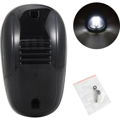 Cab Clearance Marker Exterior Roof Running Light White 9 LEDs Smoke Cover for 03-16 Dodge Ram