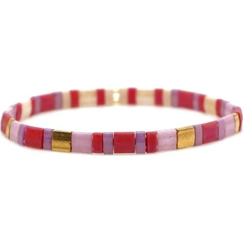 Trendy and Popular Beach Summer TILA Beaded Jewelry Fashion Adjustable Travel Bracelets Bracelets on Hand Bracelets for Women