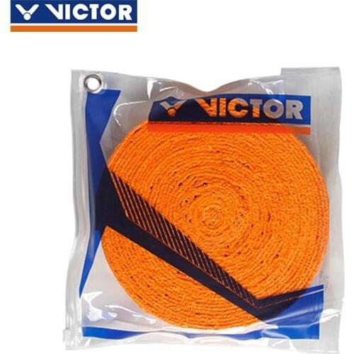 Original Victor Towel Badminton OverGrip Super Soft Grips Feel Towel Badminton Racket Hand Glue Tennis Racket Grip 1000cm Gr338