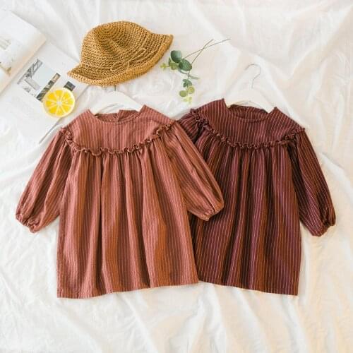 Girls long sleeve Dresses Baby Girls autumn Clothes Kids Princess Dress Vestidos Toddler Clothing Children Linen Cotton Dress