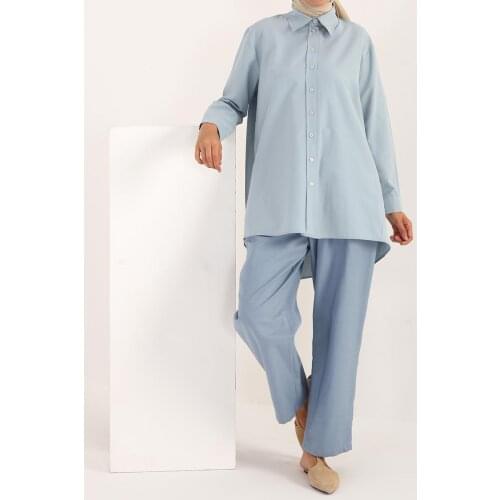 Pleated Back Detailed Tunic