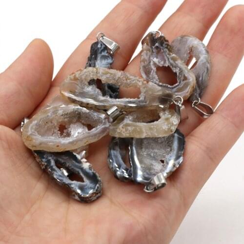 Natural Stone Pendant Irregular Shape Semi-precious Stones Exquisite charm for Jewelry Making DIY Necklace Bracelet Accessories