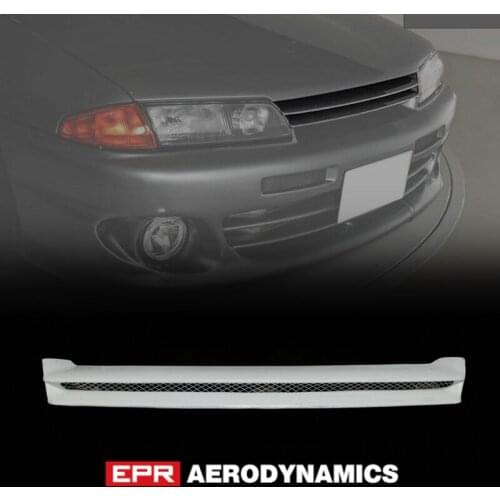 For Nissan Skyline R32 GTR OE Style FRP Fiber Black or White Unpainted Front Grille Bumper Grill Accessories Body kit