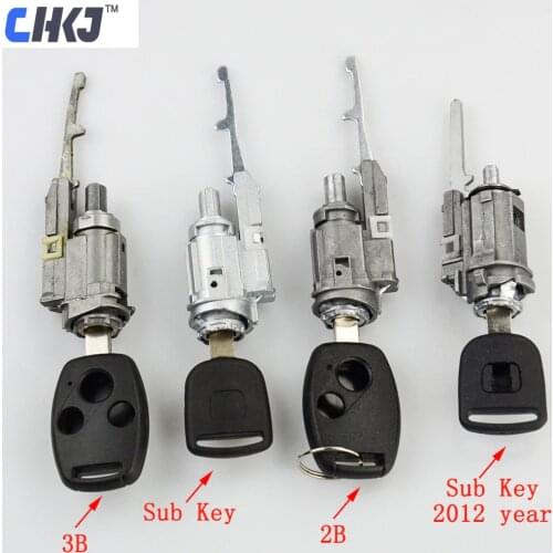 CHKJ For Honda Ignition Lock Core For Accord/Fit/New Civic/Odyssey/CRV Ignition Lock Cylinders With 1 Key Free Shipping