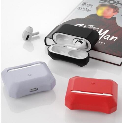 Silicone Shockproof Protective Case Cover Box for AirPods Pro Bluetooth Earphone Wireless Headphone Protective Cover
