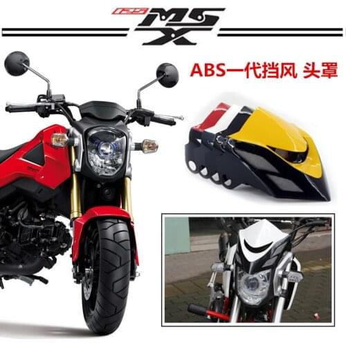 Universal Motorcycle Windshield Airflow Adjustable Windscreen Wind Deflector for Honda msx125 M3 M5