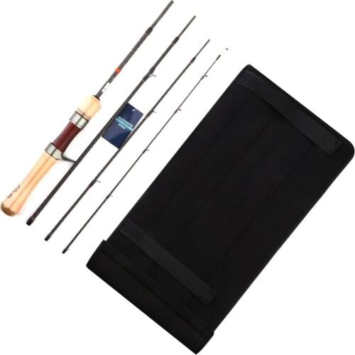 High Quality Power Lure Rod 4 Sections Portable Lightweight Travel Rod High Carbon Spinning/Casting Rod Fishing Accessories