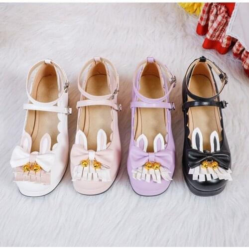 Girls Sweet Lolita Ruffles Bowknot Lace Bridal Wedding Shoes Women High Heel Bordered Princess Dress Pink Plus Size 32-48 8823