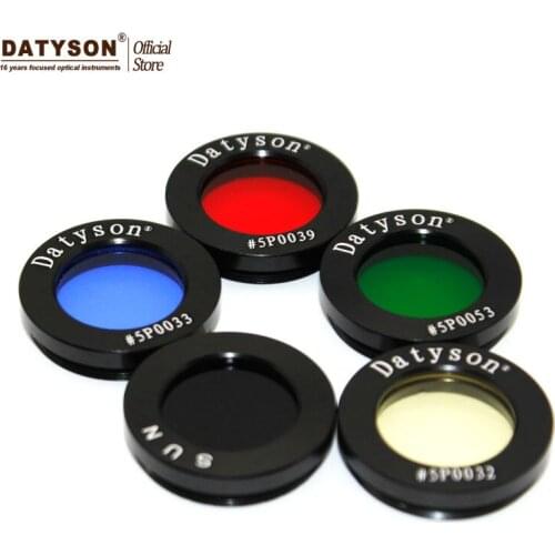 1.25" Astro Filters for Astronomical Telescopes Oculares Lens Planets Nebula Filter M28x0.6 Metric Fine Thread 5 Colors Optional