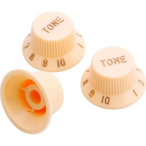 1 Volume 2 Tone Knob Button Guitar Control Knobs For FD ST Cream