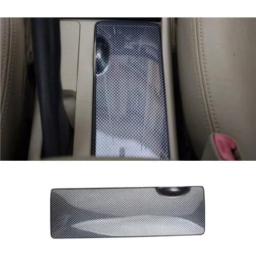 For TOYOTA Corolla 2013-2014 1PC Car Storage Box Cover Trim Carbon Fiber ABS Auto Accessories