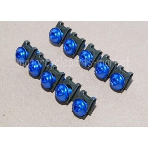 10 x M6 Motorcycle Complete Fairing Bolts Clips Washer Kit Body Screws For Yamaha YZF-R6 R6 xt 600 ybr 125 yzf r125 fjr1300