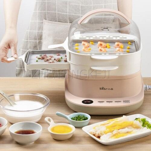 3L Home Mini Desktop Breakfast Machine With Steamer Reservation Timing Heat Preservation Drawer Type Kitchen Cooking Appliance