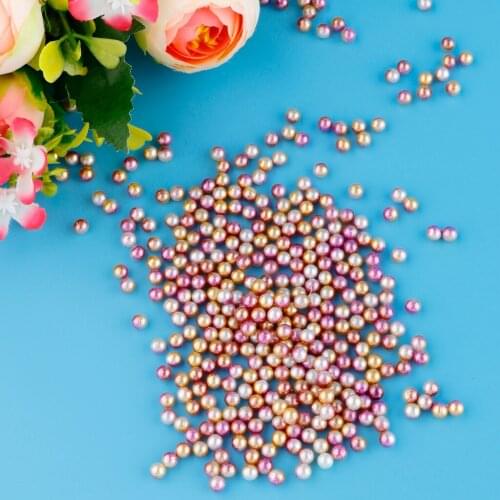 400Pcs 4mm Colorful Imitation Pearl Plastic Loose Beads for Necklace Bracelet Handmade Jewelry Findings