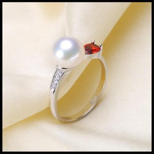 925 silver fine jewelry accessories wholesale diy handmade unique semi mount ring settings pearl jewelry making for women