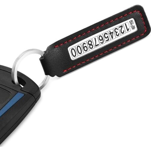 Anti-lost Phone Number Car Keychain For vw gol ford passat b6 fiat stilo jeep compass 2018 peugeot 208 ix35